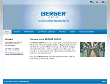 Tablet Screenshot of bergerseatbelt.com